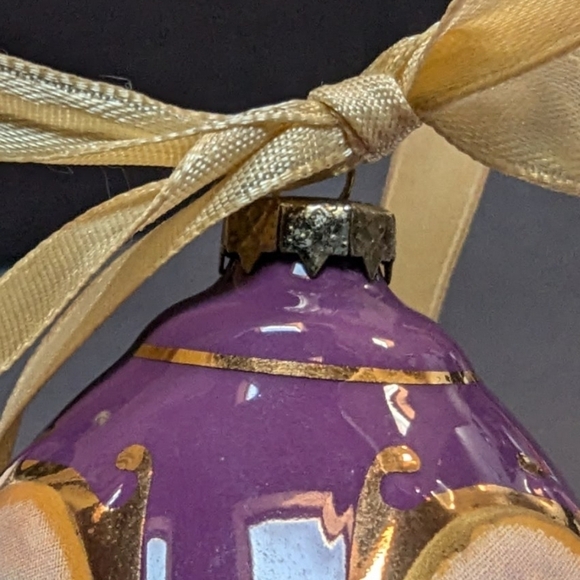 Mr. Christmas musical purple egg ornament Valerie Parr - Picture 11 of 12